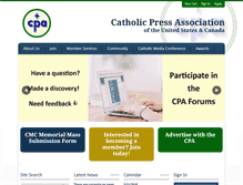 Tablet Screenshot of catholicpress.org